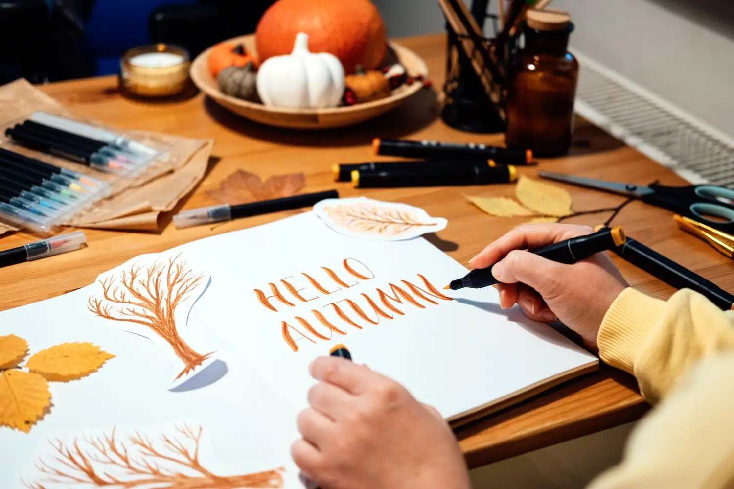 Warsztaty kaligrafii brush lettering - podstawy i ćwiczenia